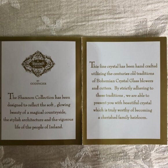 Vase Lead Crystal 9-3/4 inches tall Shannon by Godinger Design: Windows Design - Picture 7 of 8